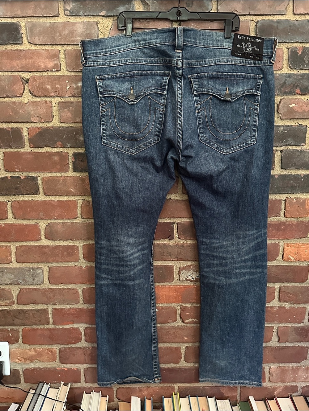 True Religion Ricky Straight Denim Jeans Men's Sz 42 X 33